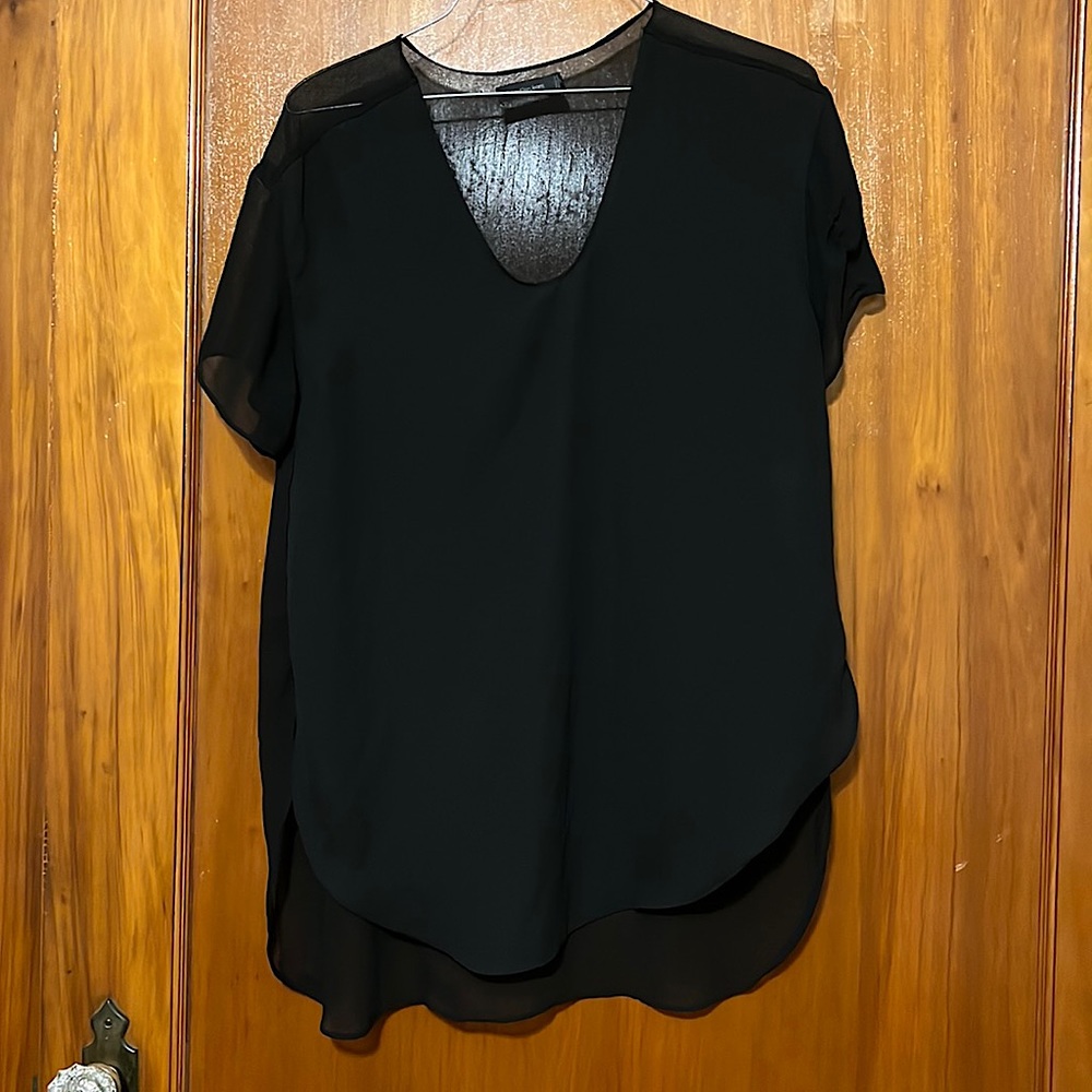Calvin Klein Sheer Flowy Top